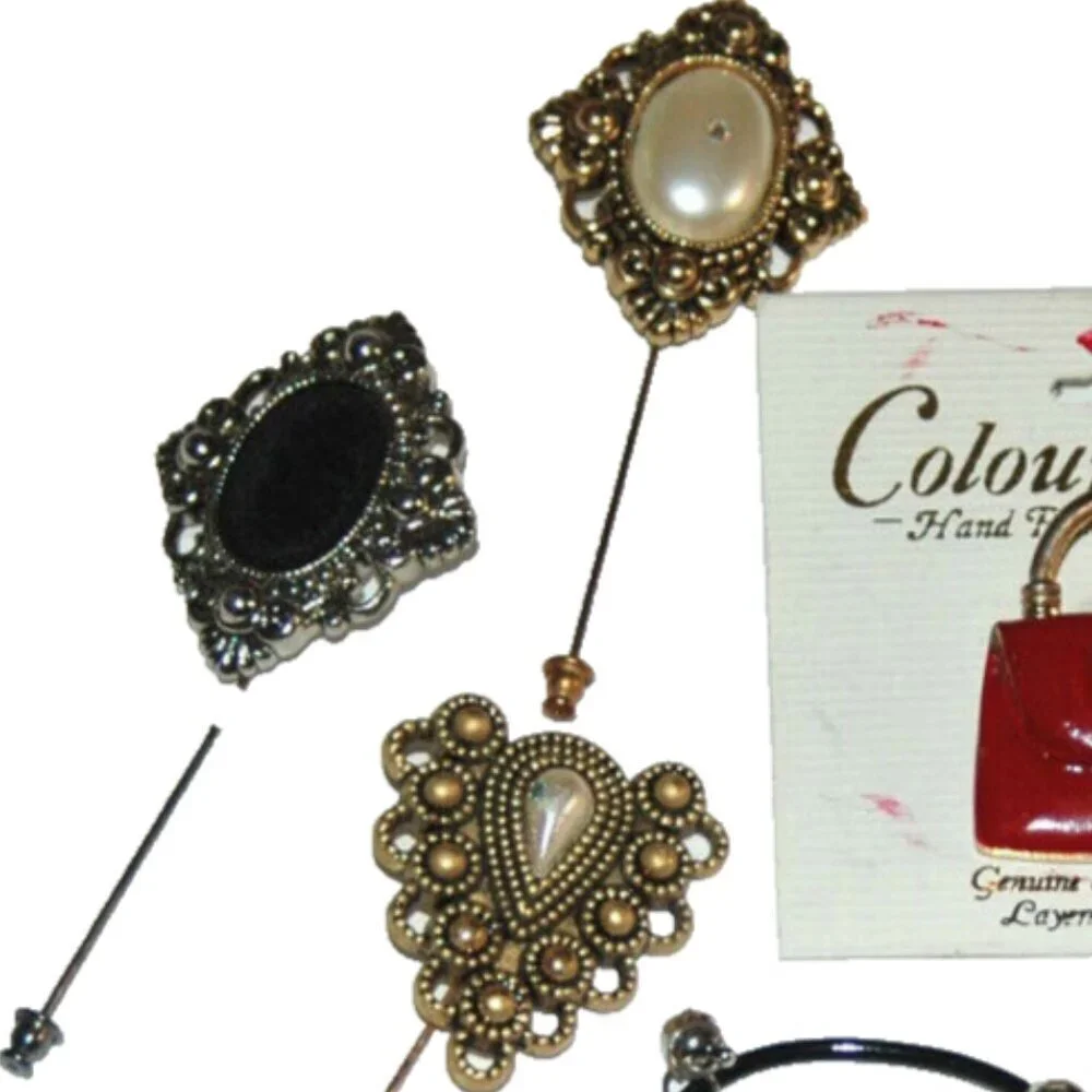 Jewelry Lot 9 Pendant Broach Fashion Assorted Pieces